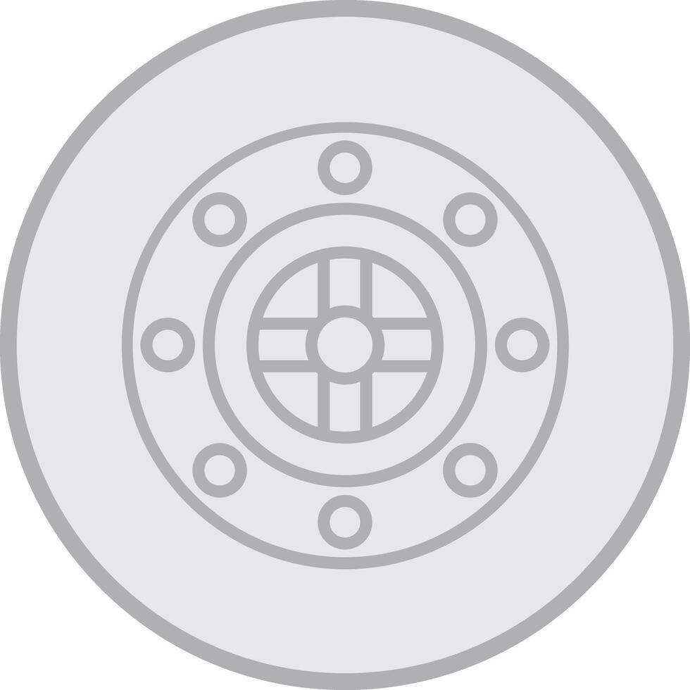 5d Optical Grey Line Circle Icon vector