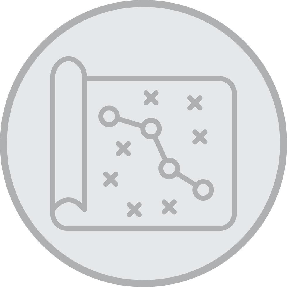 Marketing Strategy Grey Line Circle Icon vector