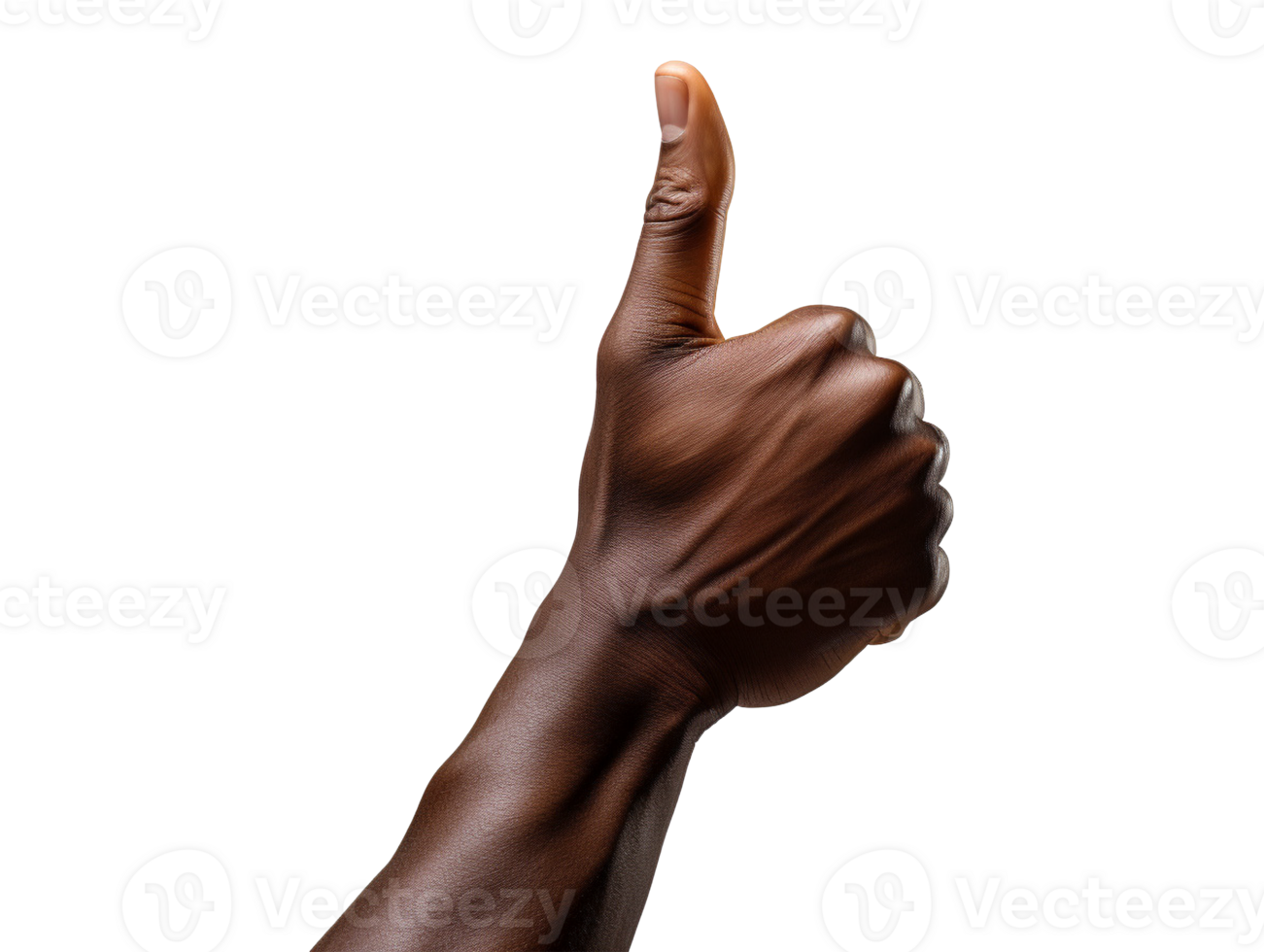Male hand making okay sign png