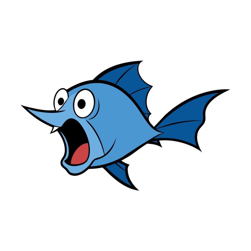 Batfish screams icon illustration vector