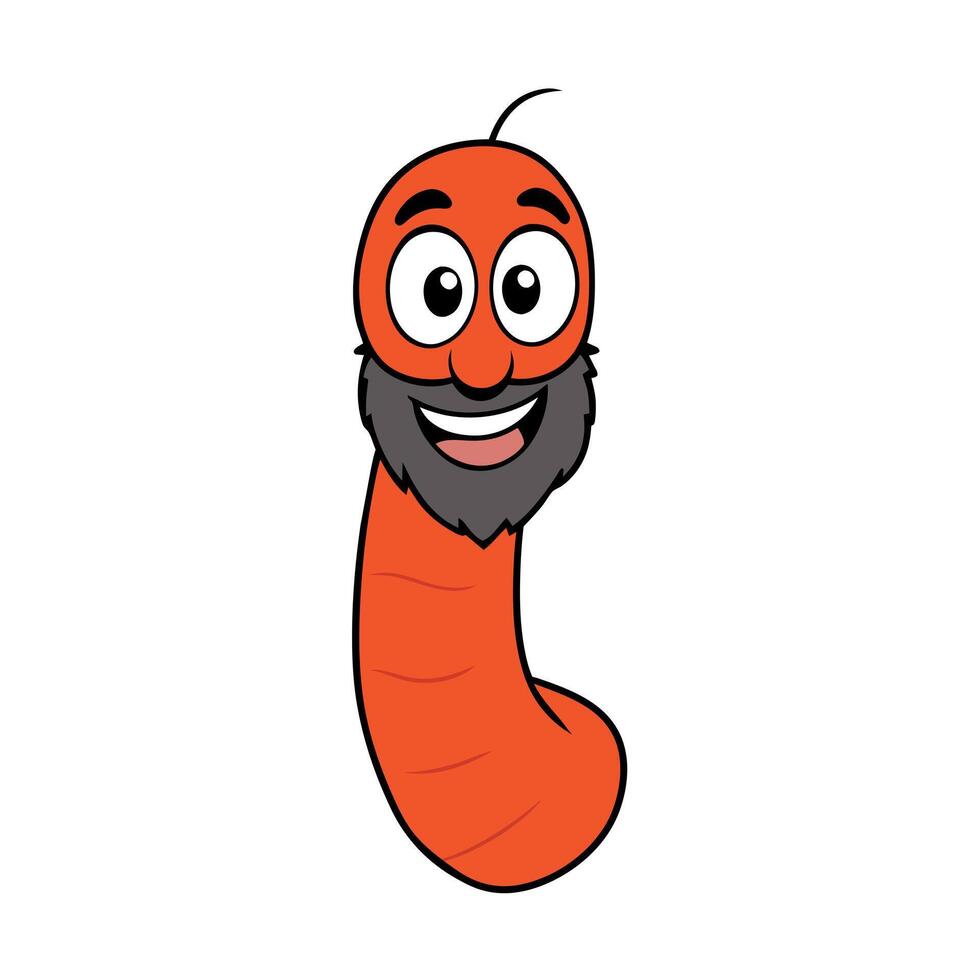 Bearded Fireworm sleeps icon illustration vector