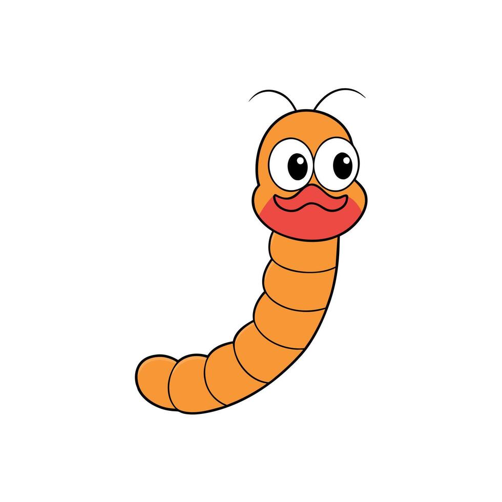 Bearded Fireworm cries icon illustration vector