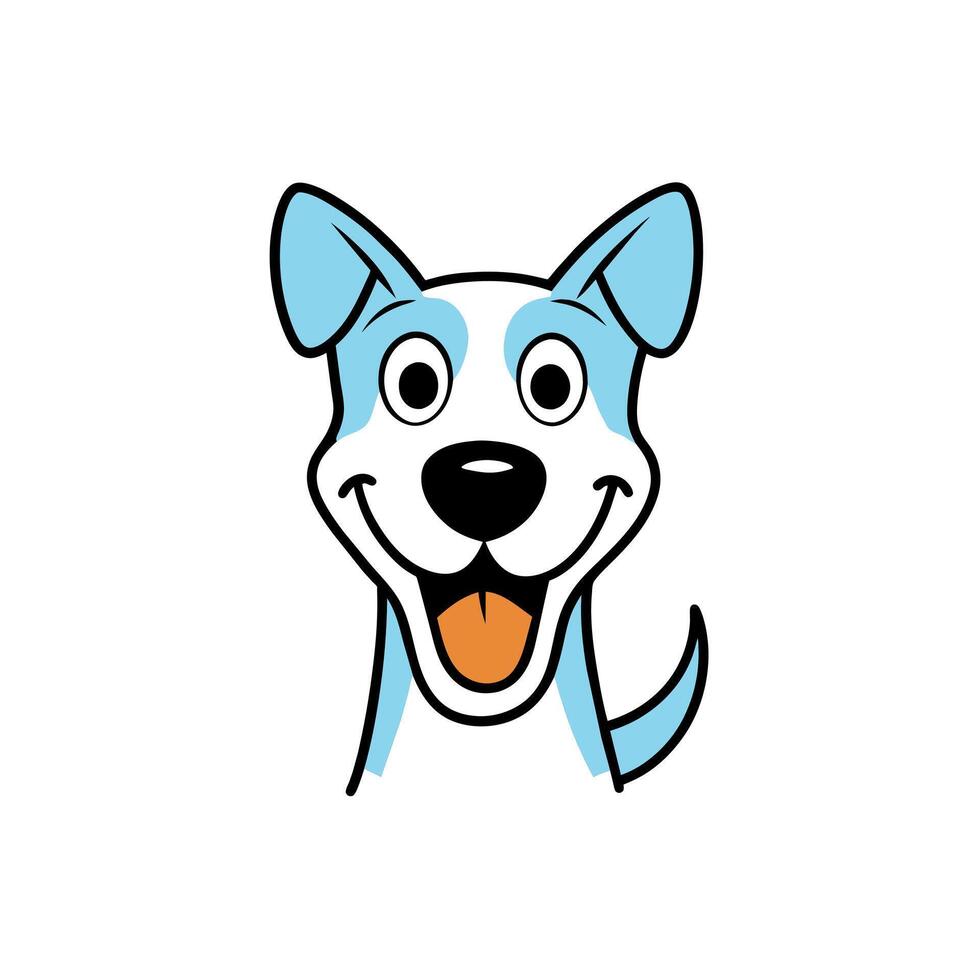 Beaski dog smiles icon illustration vector