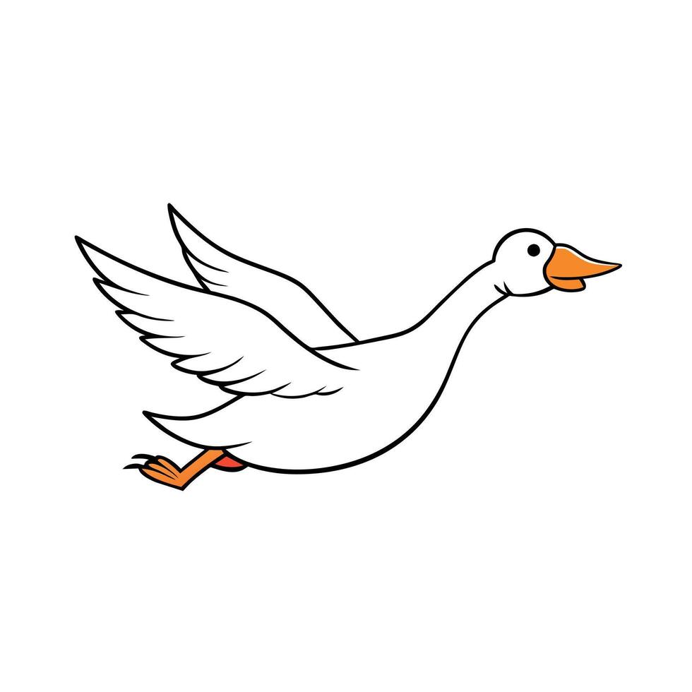 Bean Goose flies icon illustration vector