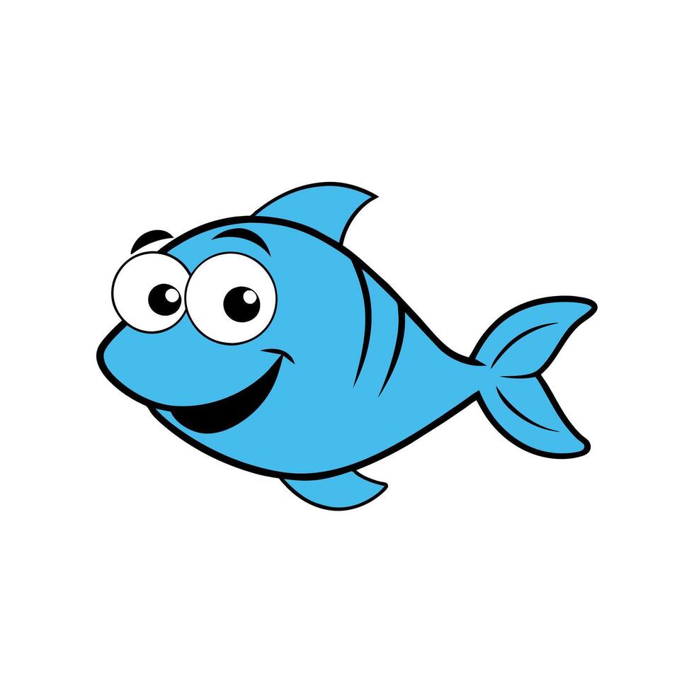 Benguela Jewelfish fish smiles icon illustration vector