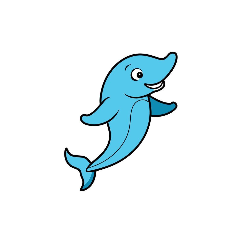 Beluga Sturgeon fish dancing icon illustration vector
