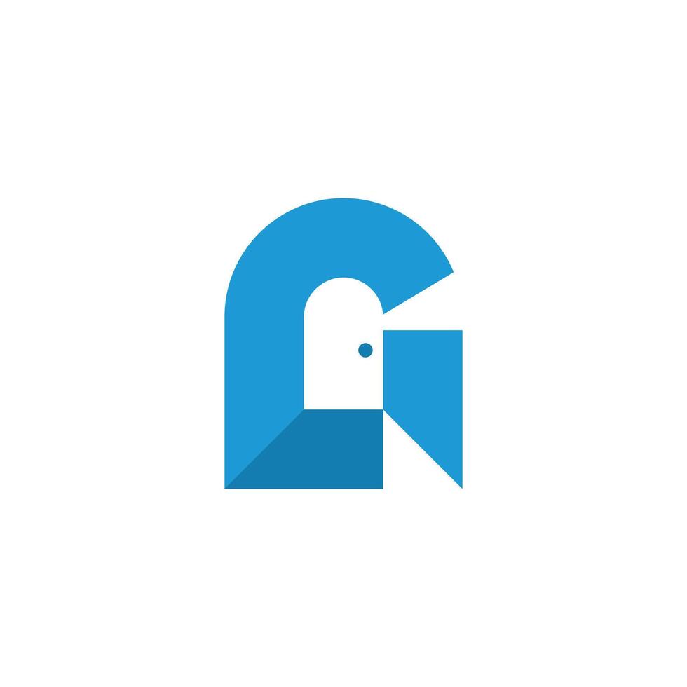 Letter G and Door Logo vector