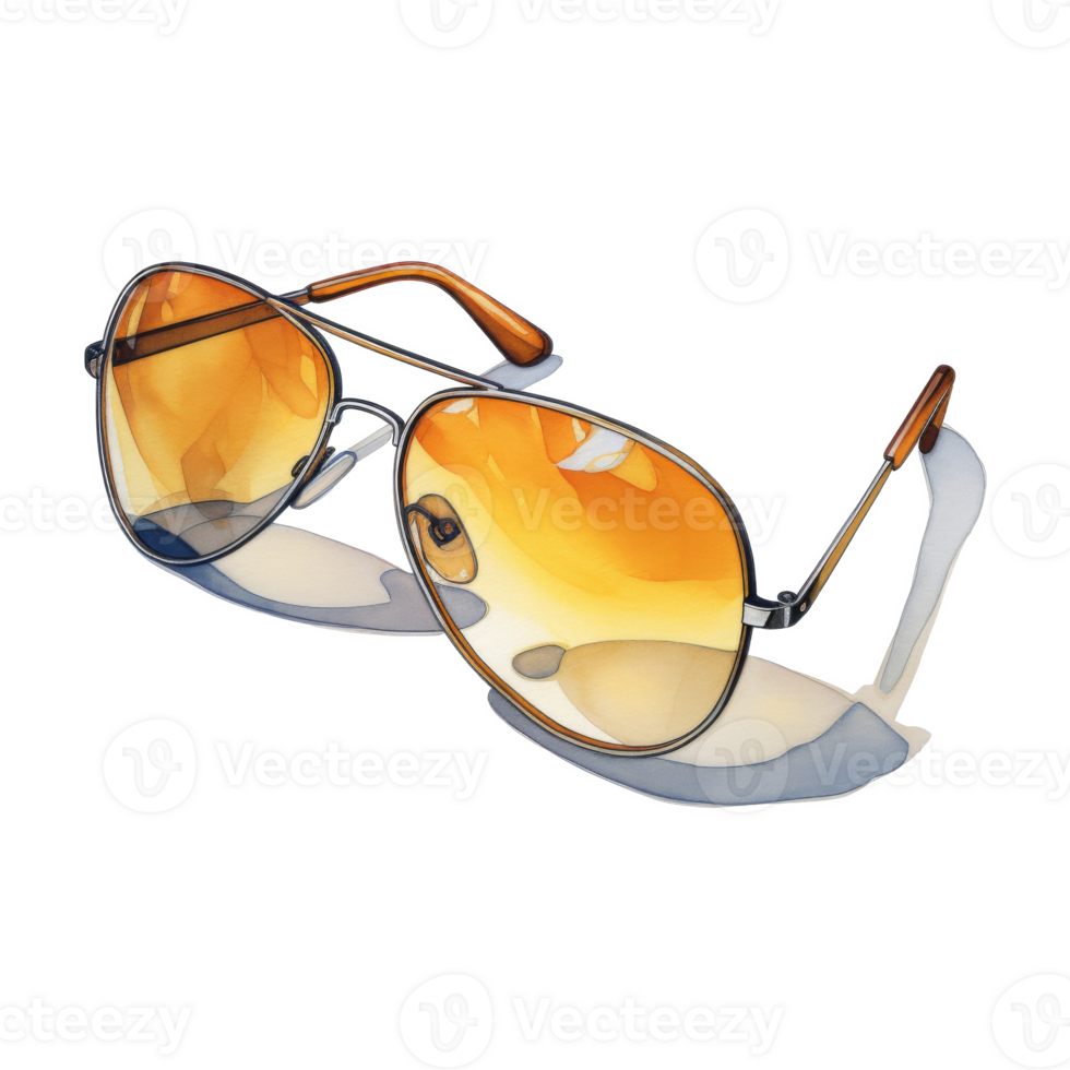 Sunglasses, Summer Illustration. Watercolor Style. png