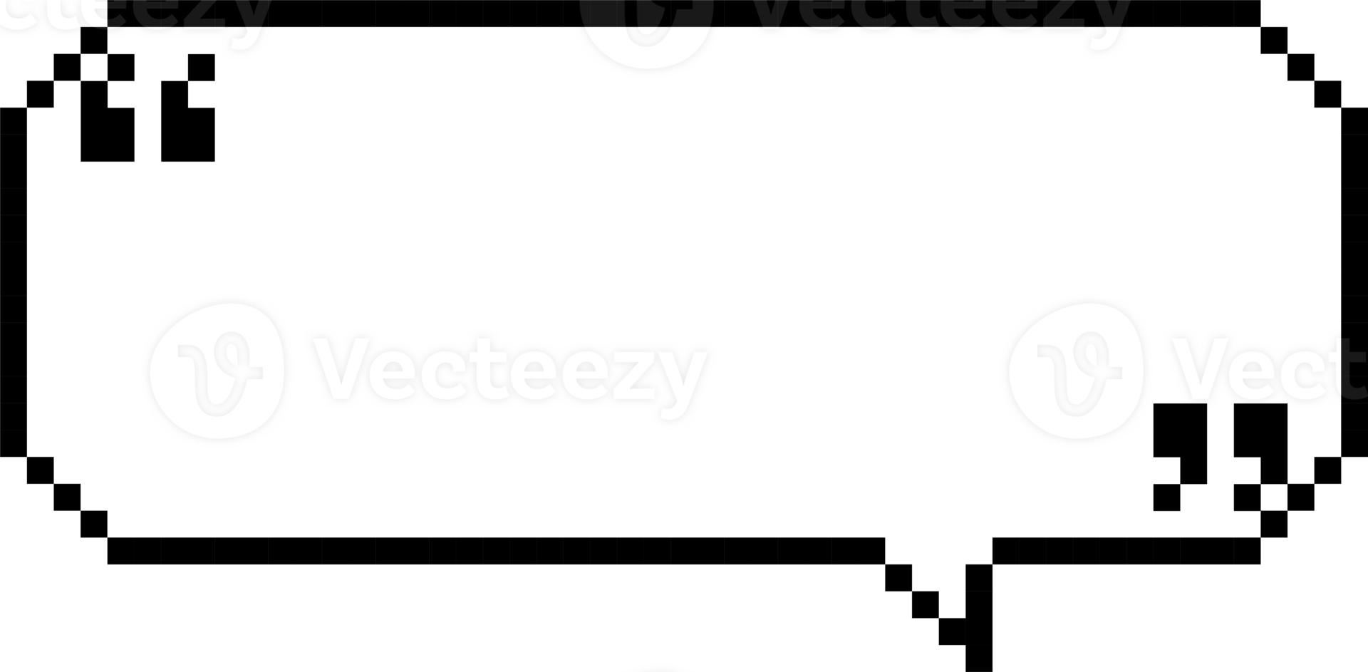 8bit retro game pixel speech bubble balloon icon sticker memo keyword planner text box banner png