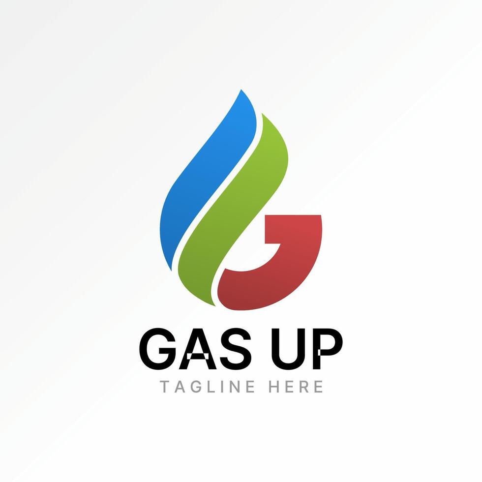 Logo design graphic concept creative premium abstract stock initial letter G font gas fire fire fuel oil. Related monogram typography branding vector