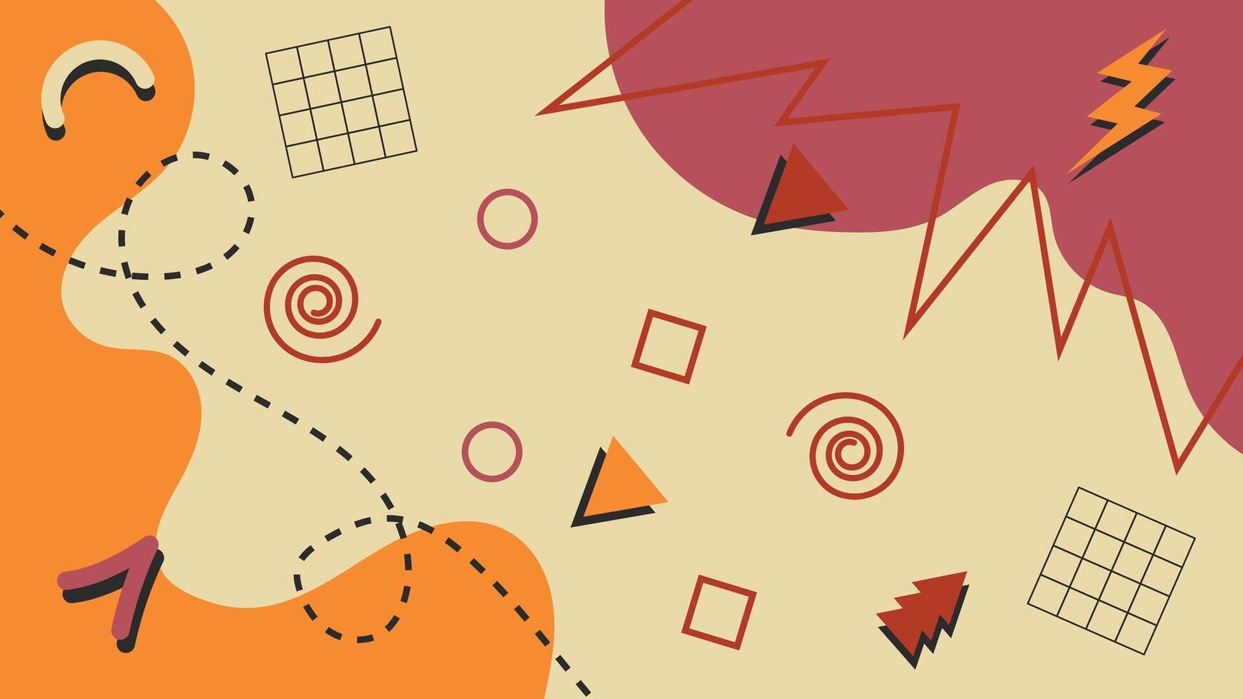 Abstract Retro 90's Background vector