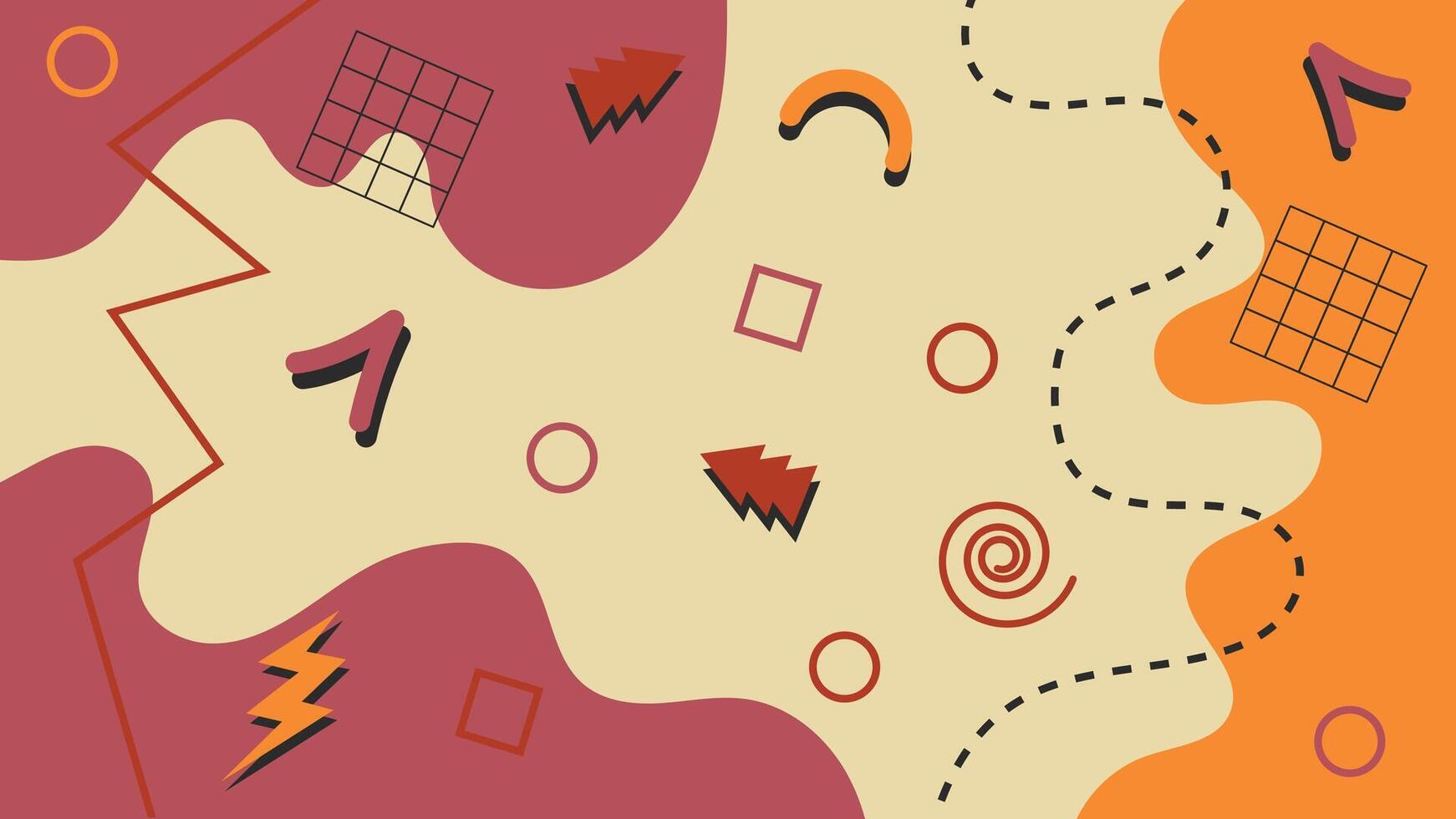 Abstract Retro 90's Background vector
