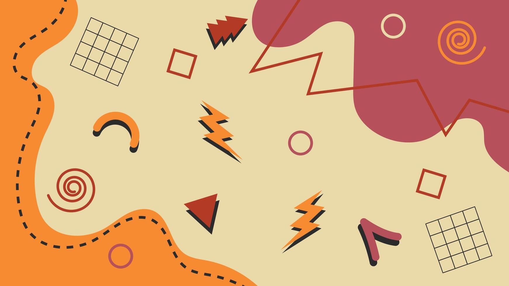 Abstract Retro 90's Background vector