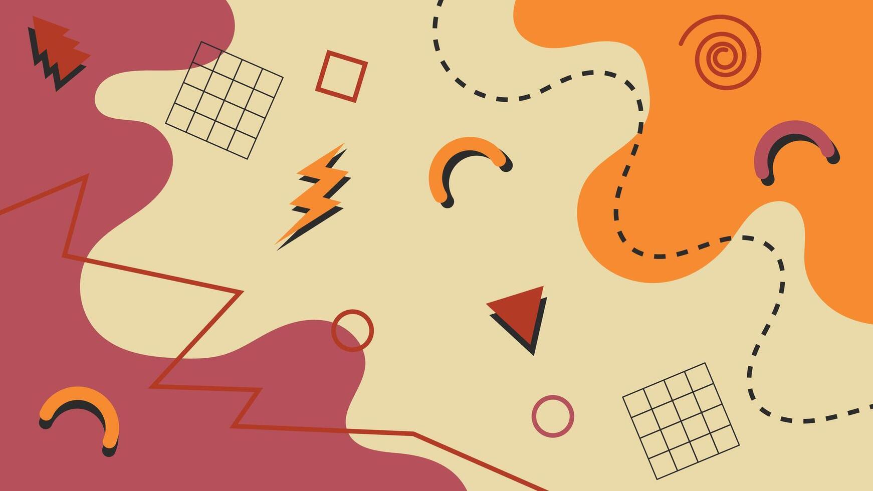 Abstract Retro 90's Background vector