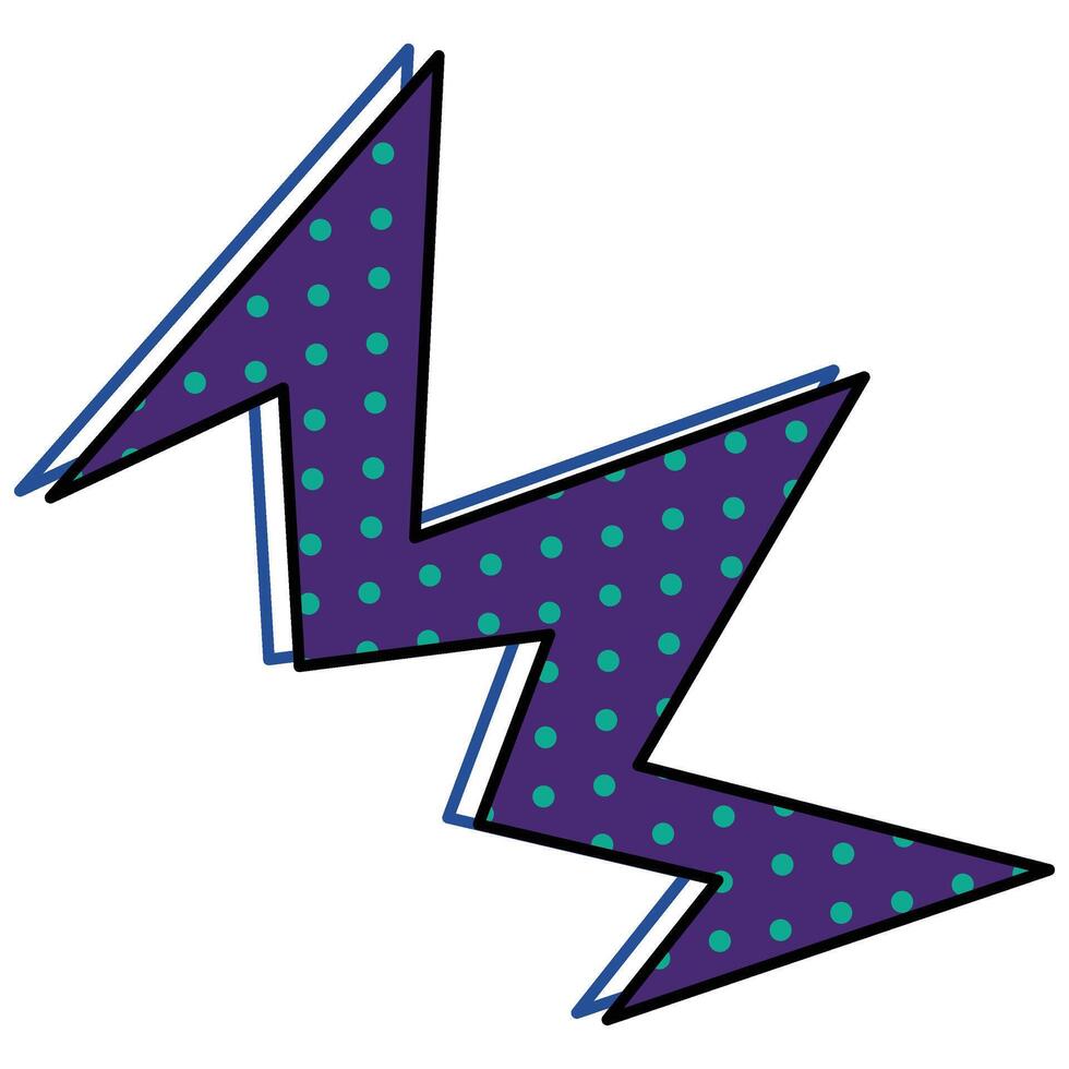 Retro Flash Comic Border vector