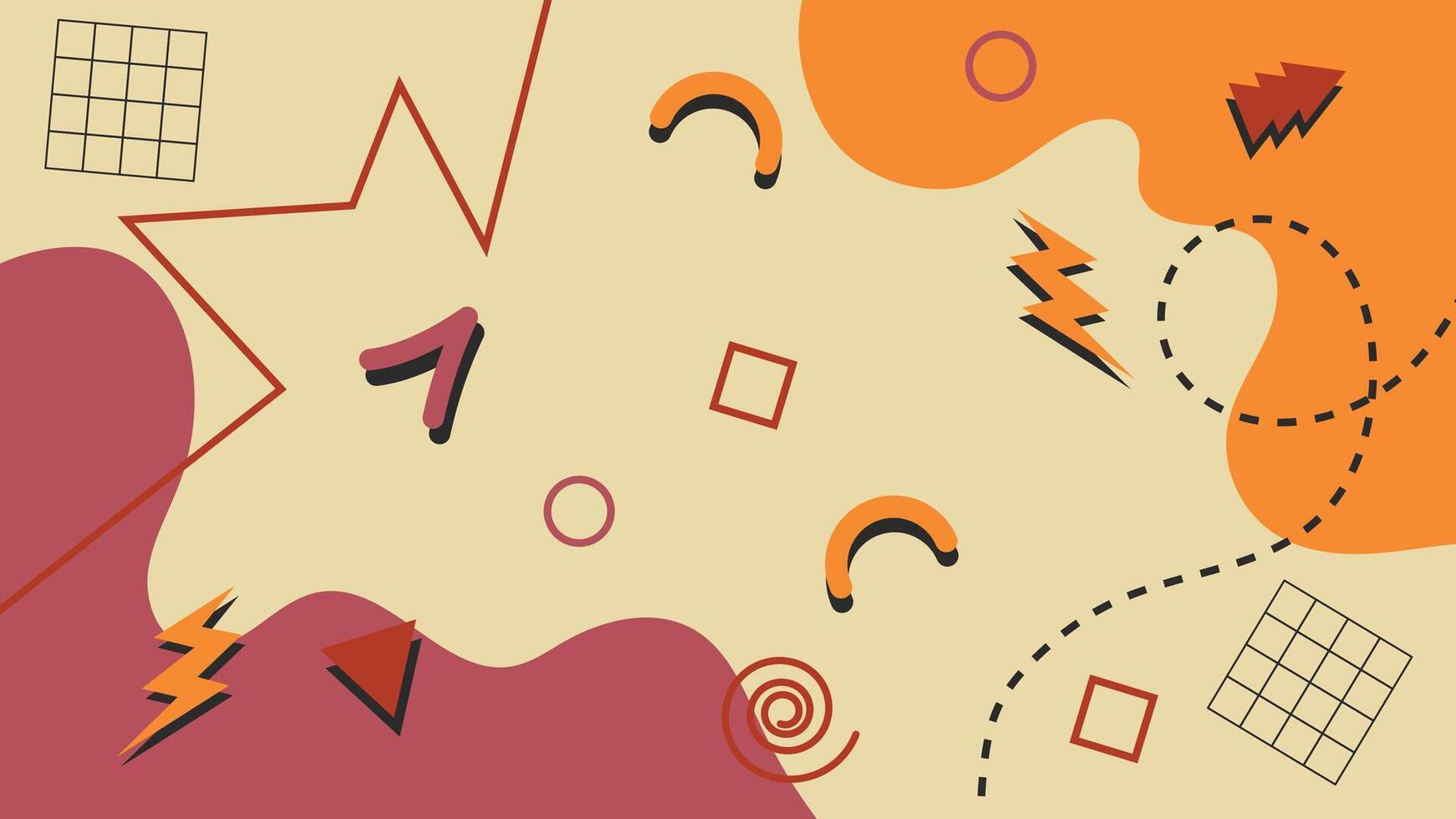 Abstract Retro 90's Background vector