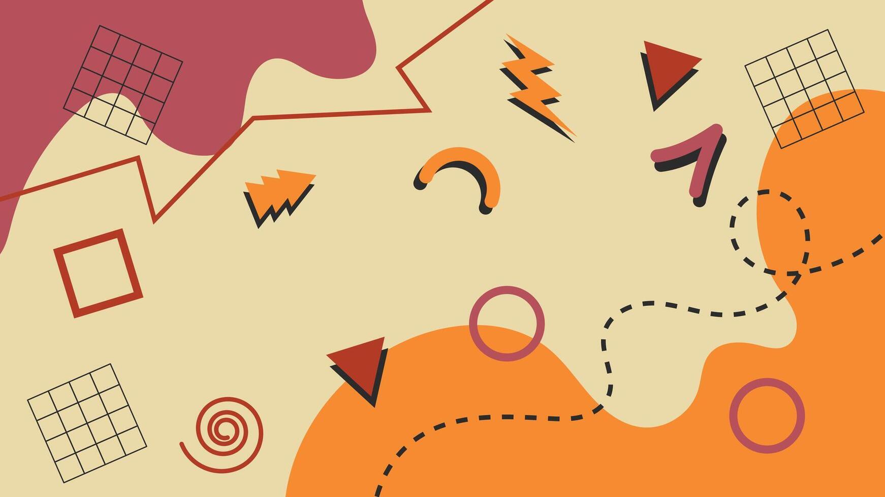 Abstract Retro 90's Background vector