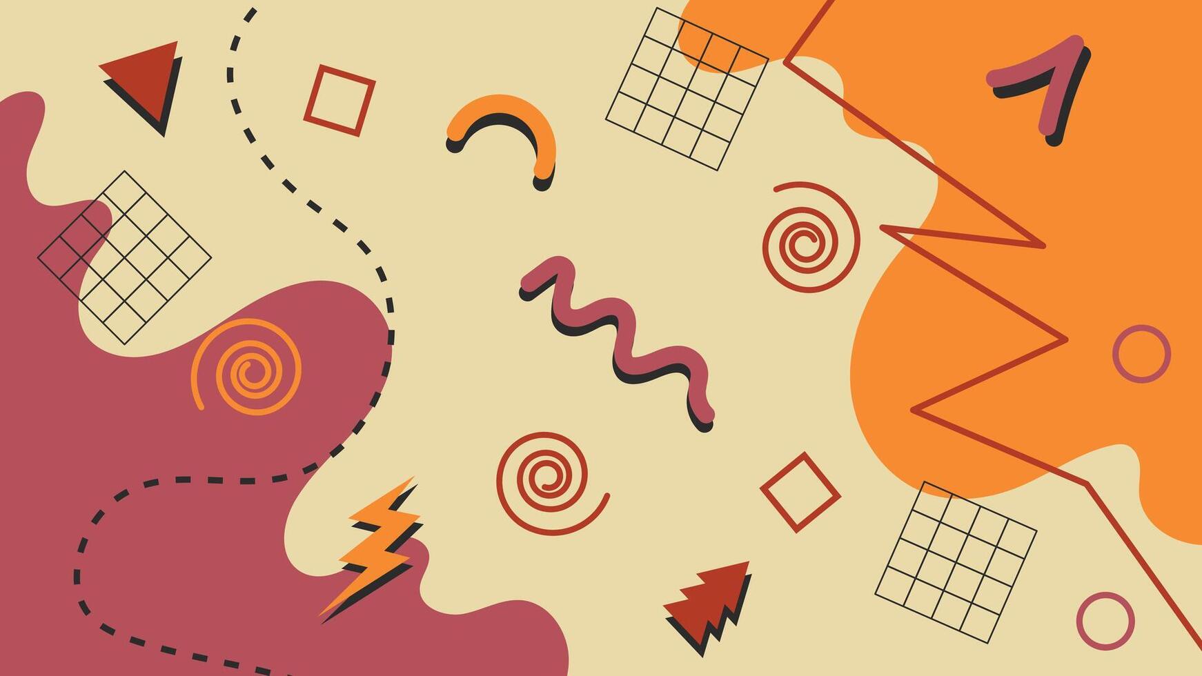 Abstract Retro 90's Background vector