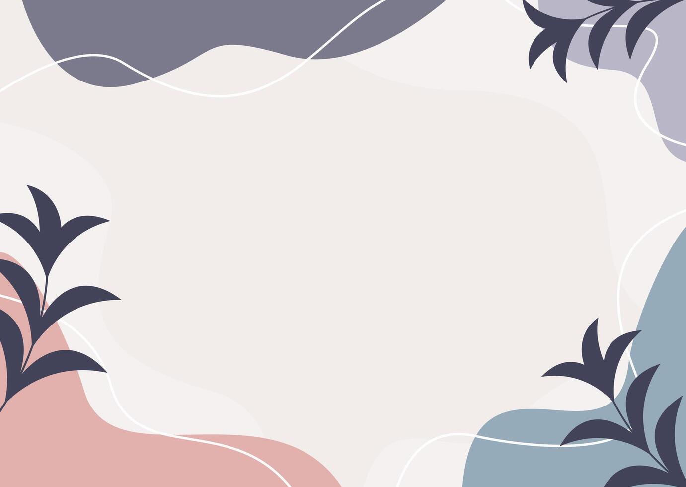 Hand drawn Flat abstract doodle background vector