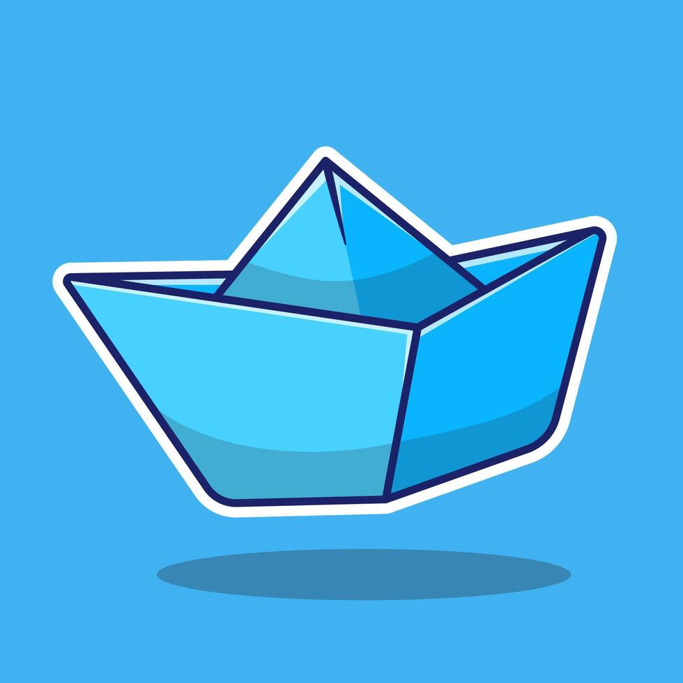 illustration cartoon origami design vector