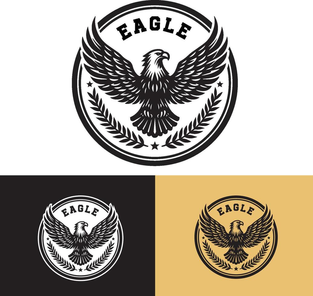 eagle logo illustration vector