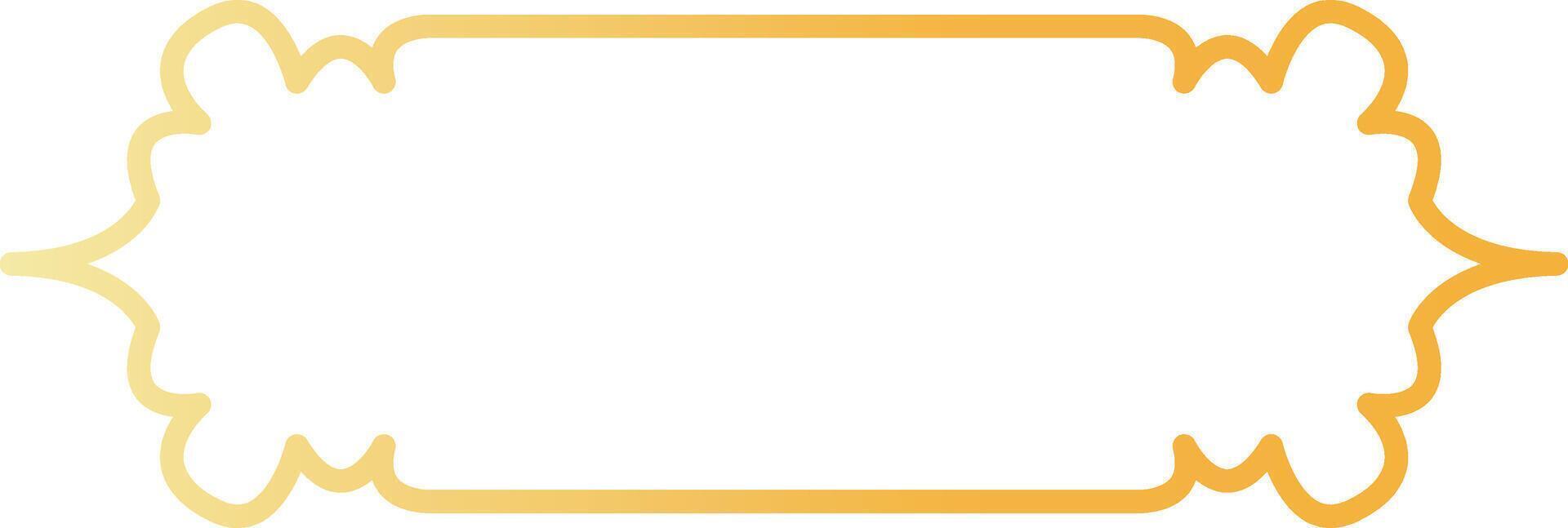 Golden Arabic Islamic Frame. with Minimalist Design Style. vector