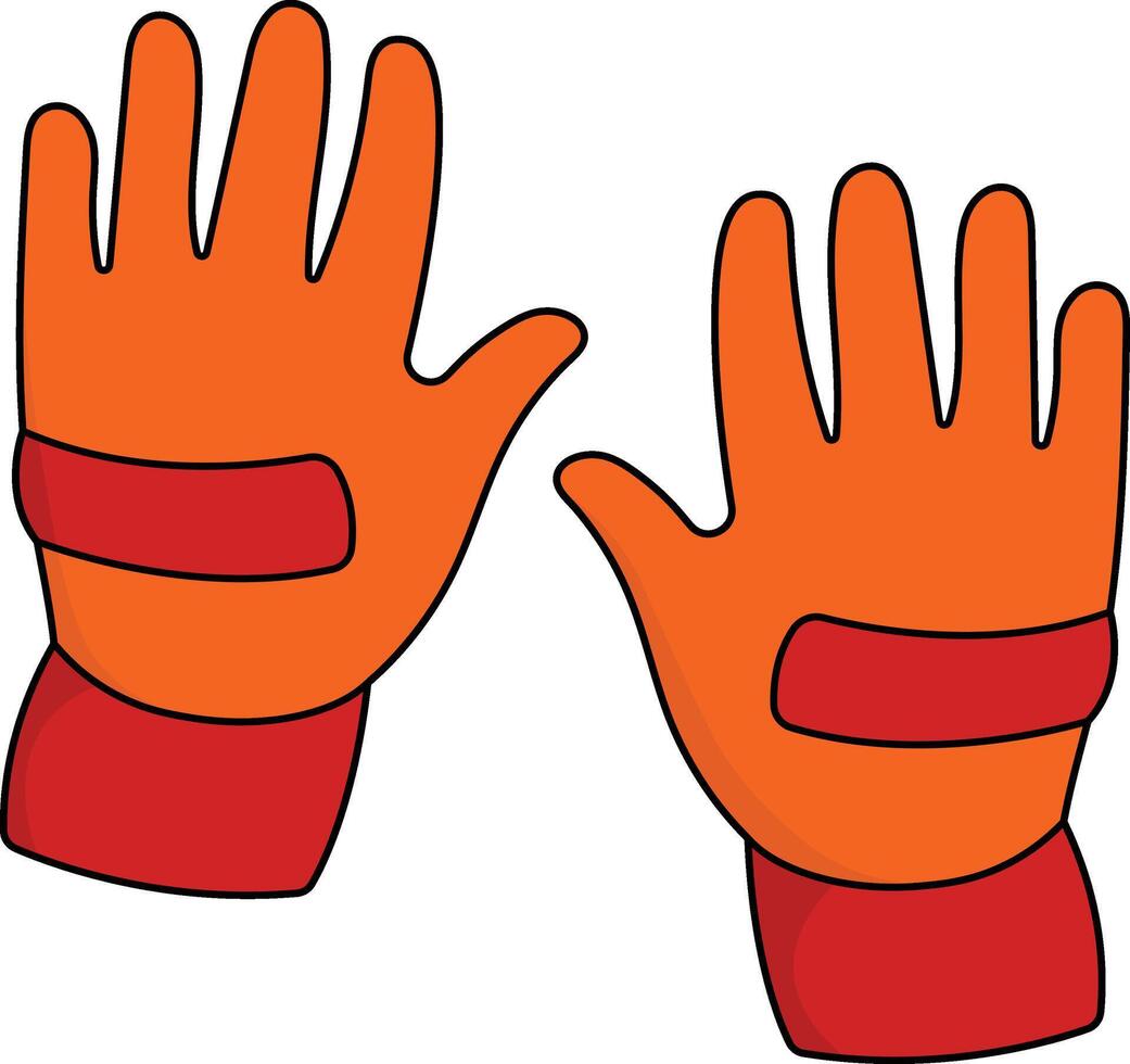 Firefighter Safety Gear Element with Cartoon Design Style. Isolated Illustration. vector