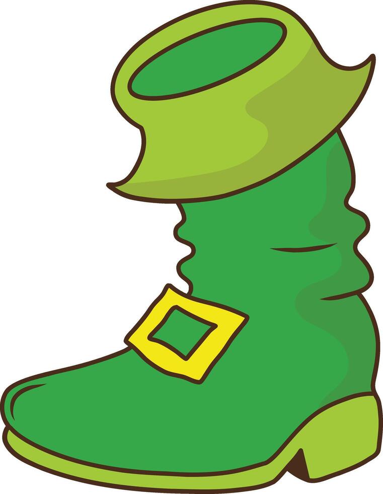 Happy Saint Patrick's Day icon. Isolated Illustration in Minimalist Cartoon Design. vector