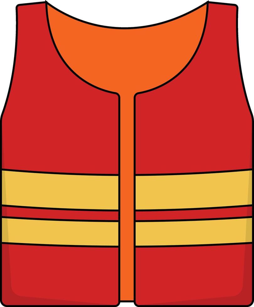 Firefighter Safety Gear Element with Cartoon Design Style. Isolated Illustration. vector