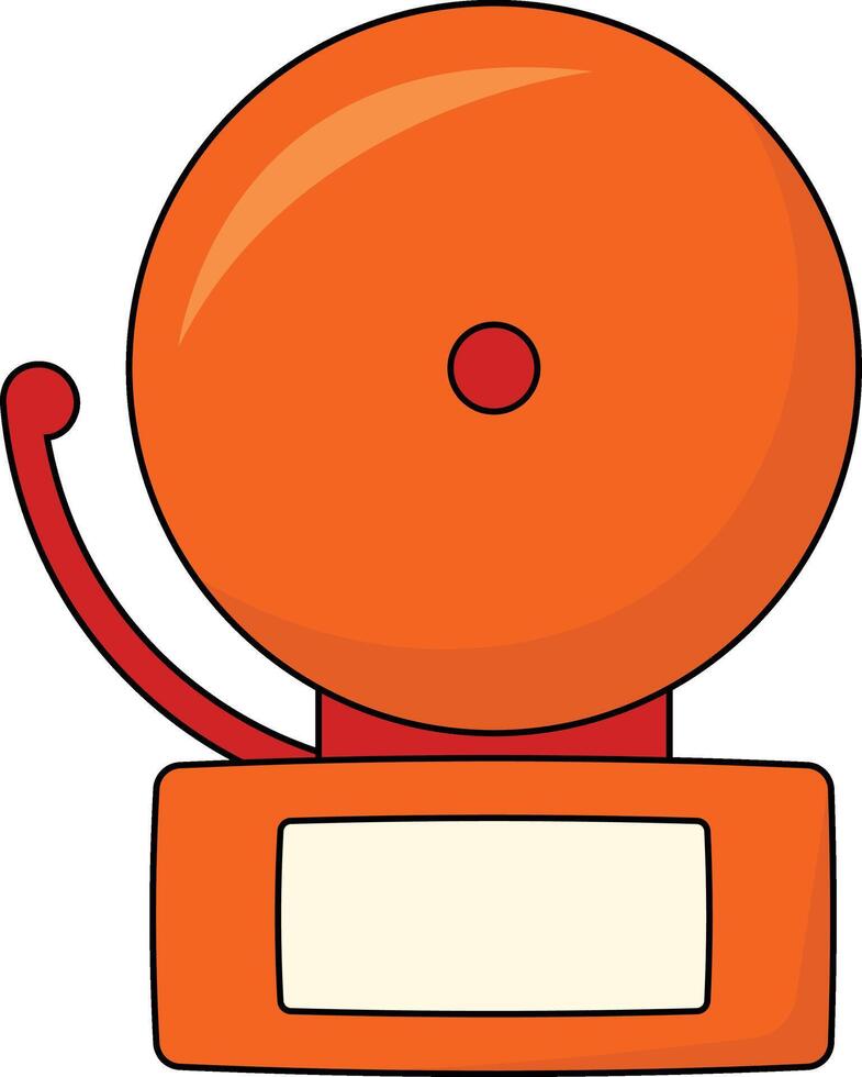 Firefighter Safety Gear Element with Cartoon Design Style. Isolated Illustration. vector