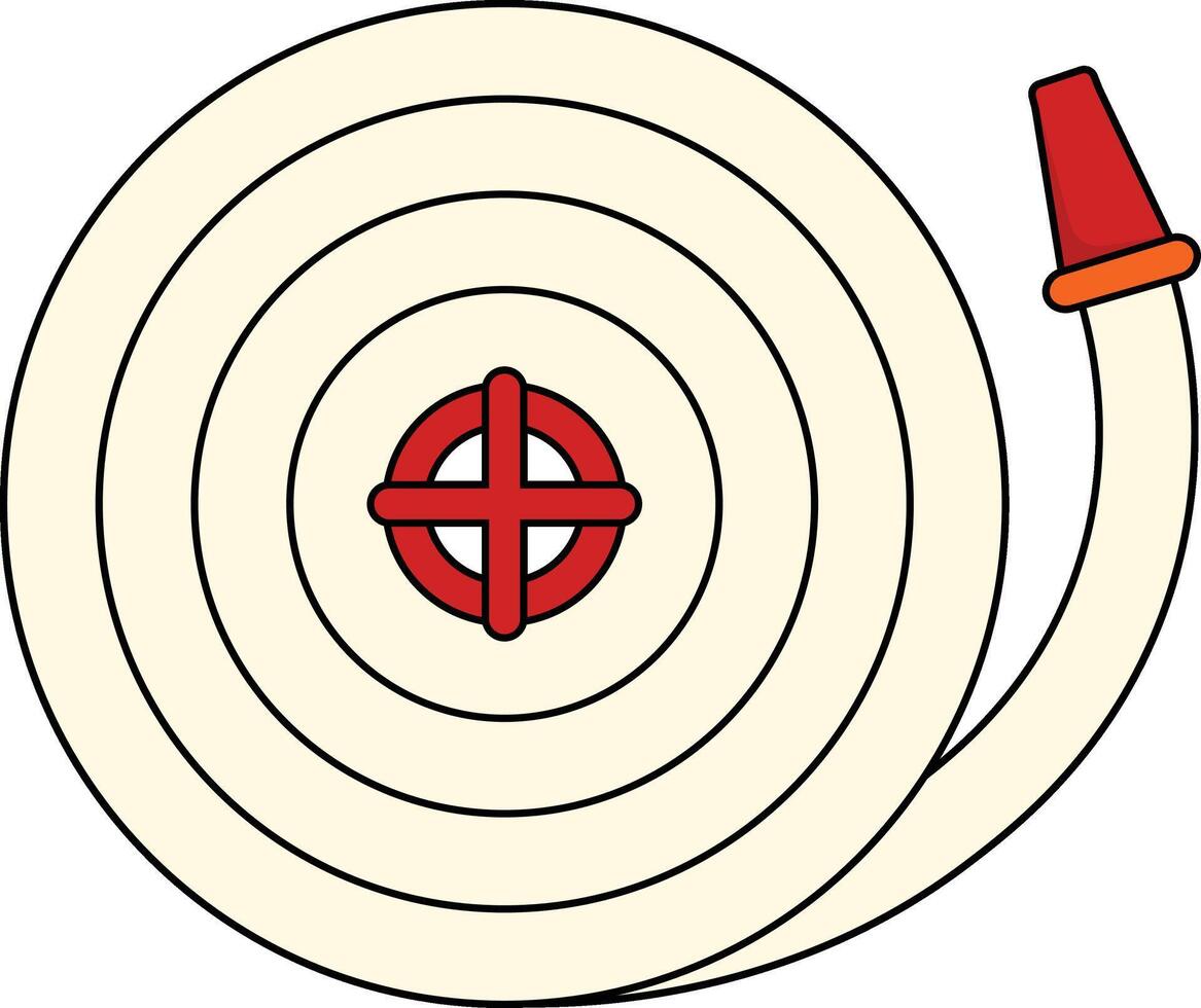 Firefighter Safety Gear Element with Cartoon Design Style. Isolated Illustration. vector