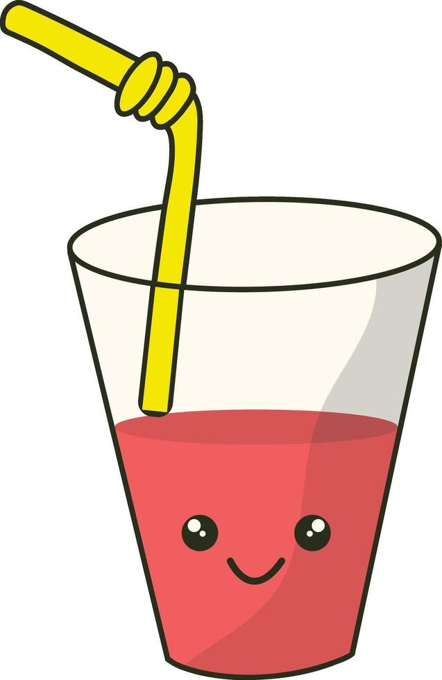 Summer Beach Vacation Element. with Trendy Cartoon Design. vector