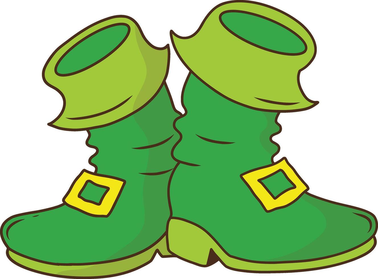Happy Saint Patrick's Day icon. Isolated Illustration in Minimalist Cartoon Design. vector
