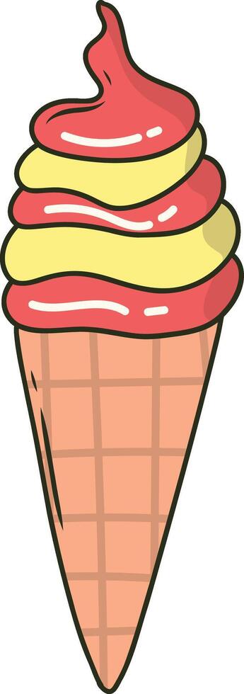 Summer Beach Vacation Element. with Trendy Cartoon Design. vector