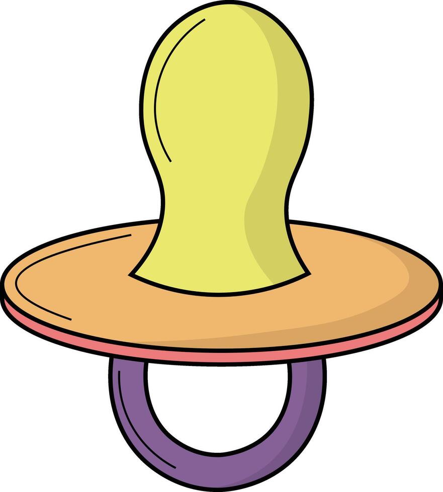 Baby Supplies Element in Flat Design. Isolated on a White Background. vector