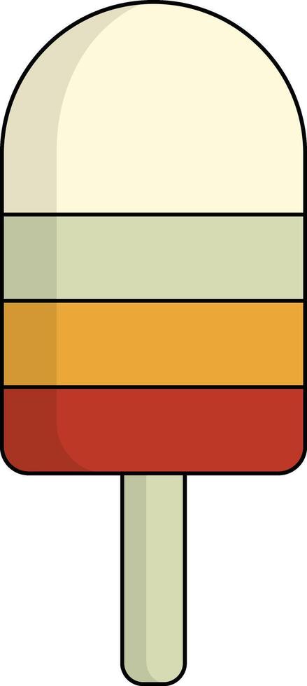 Summer Beach Vacation Icon with Cartoon Design. vector
