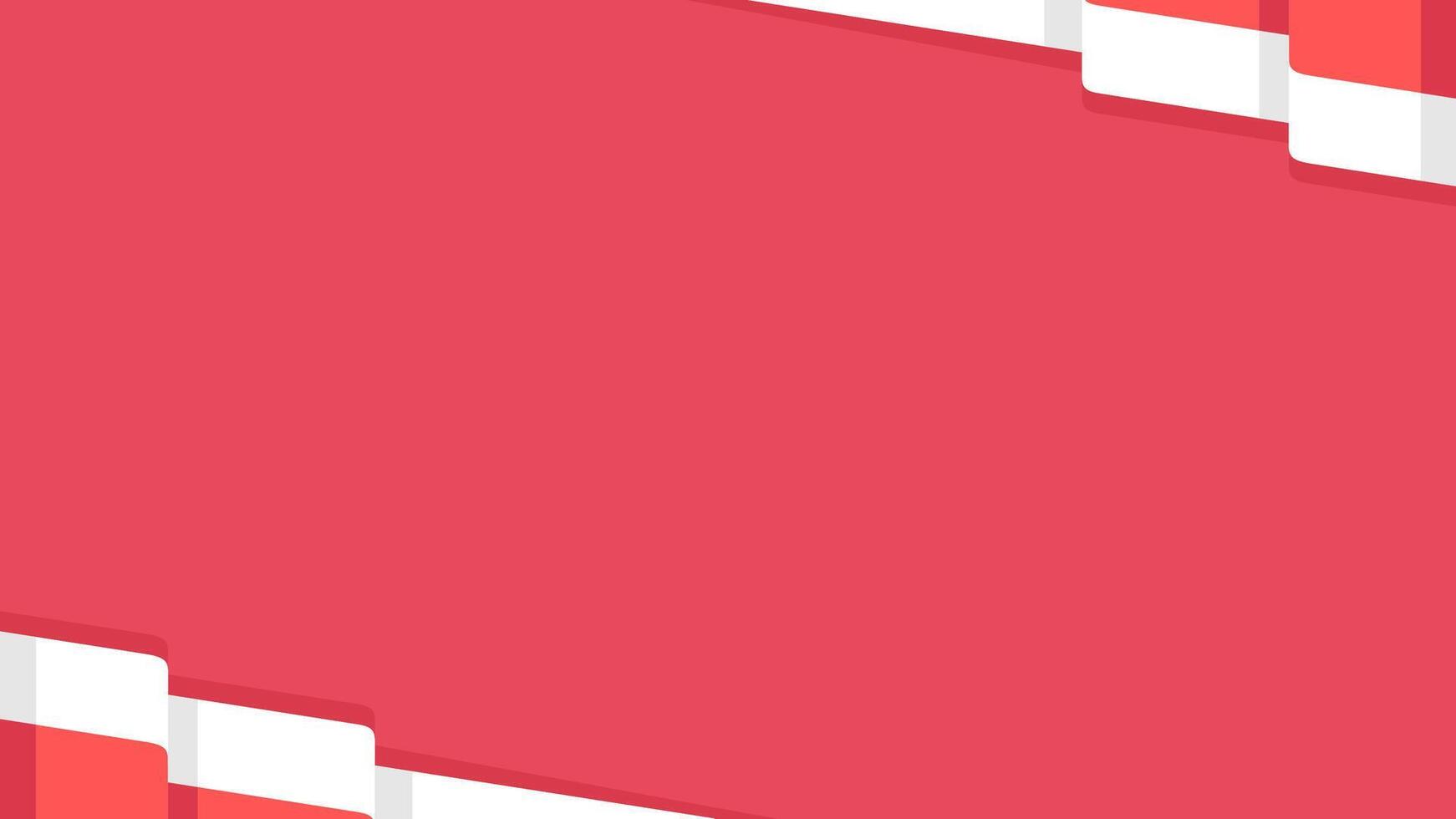wavy red and white abstract background with copy space for text. indonesia noational day vector