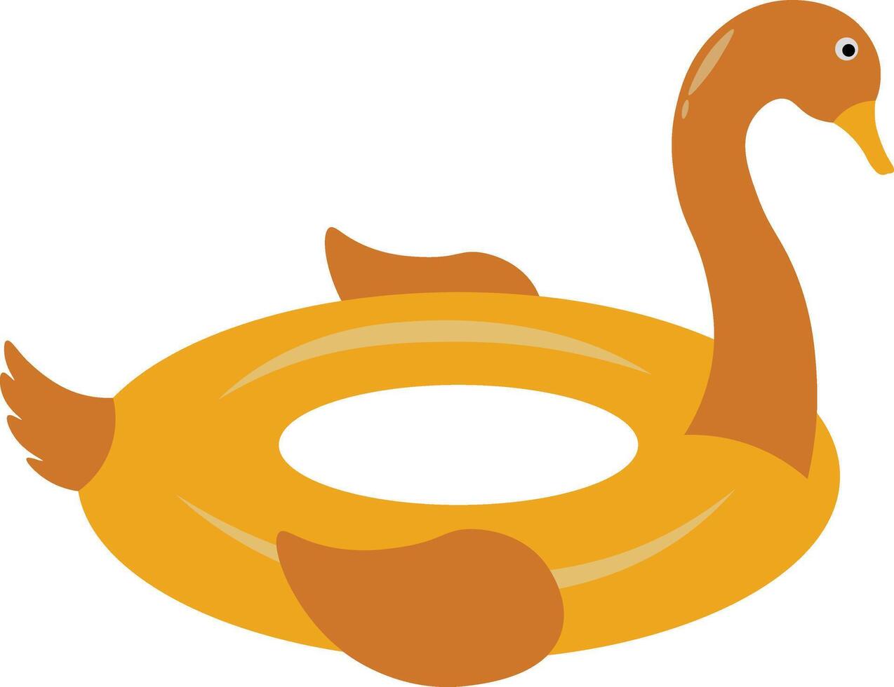 Inflatable Swimming Ring Illustration. Cute Water Toys in Cartoon Design. vector