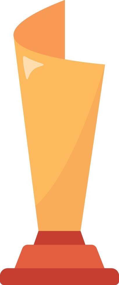 Golden Achievement Award for Championship. Isolated on a White Background. vector