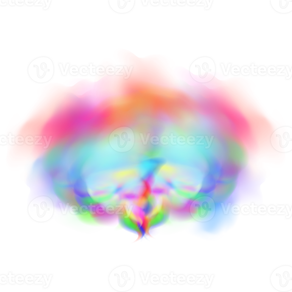 Colorful smoke clouds. png