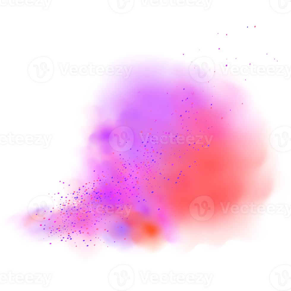 Colorful smoke clouds. png