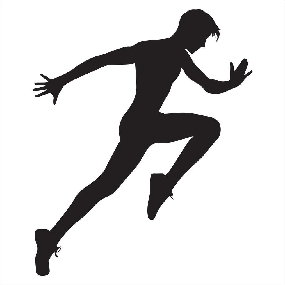 Running Steps Viennese waltz dance silhouette - Ballroom dance Illustration in Black and White vector