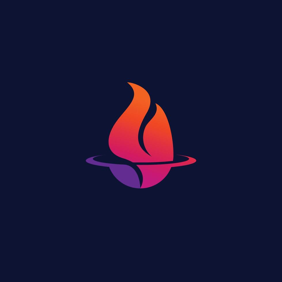 flame, fire, amber logo icon design elegant style logo for your company or business vector