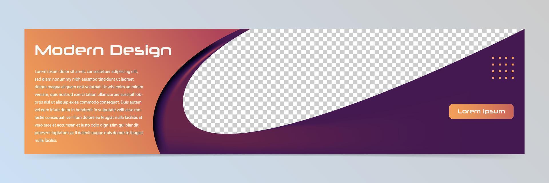 Modern abstract technology banner template vector