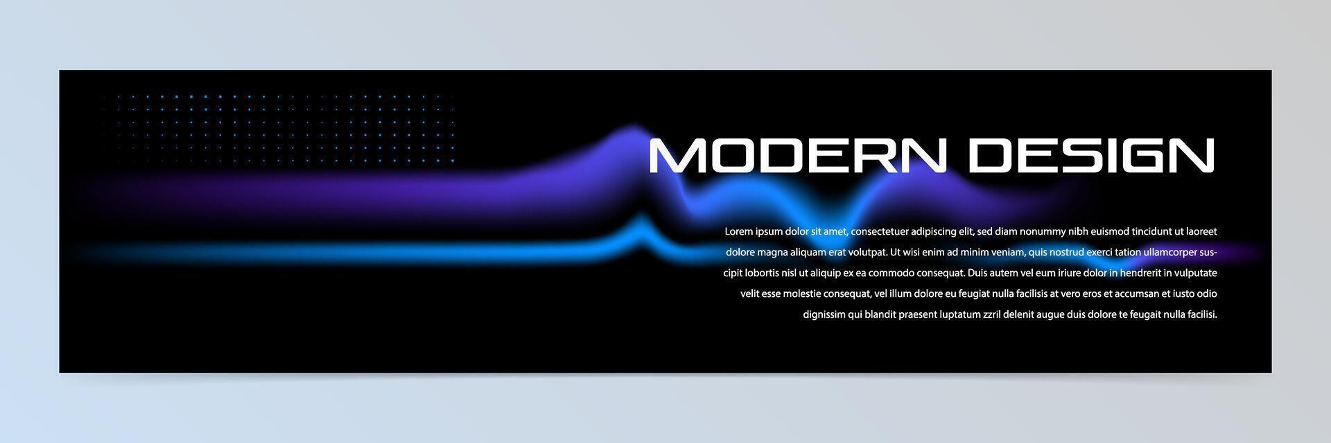 Modern abstract technology banner template vector