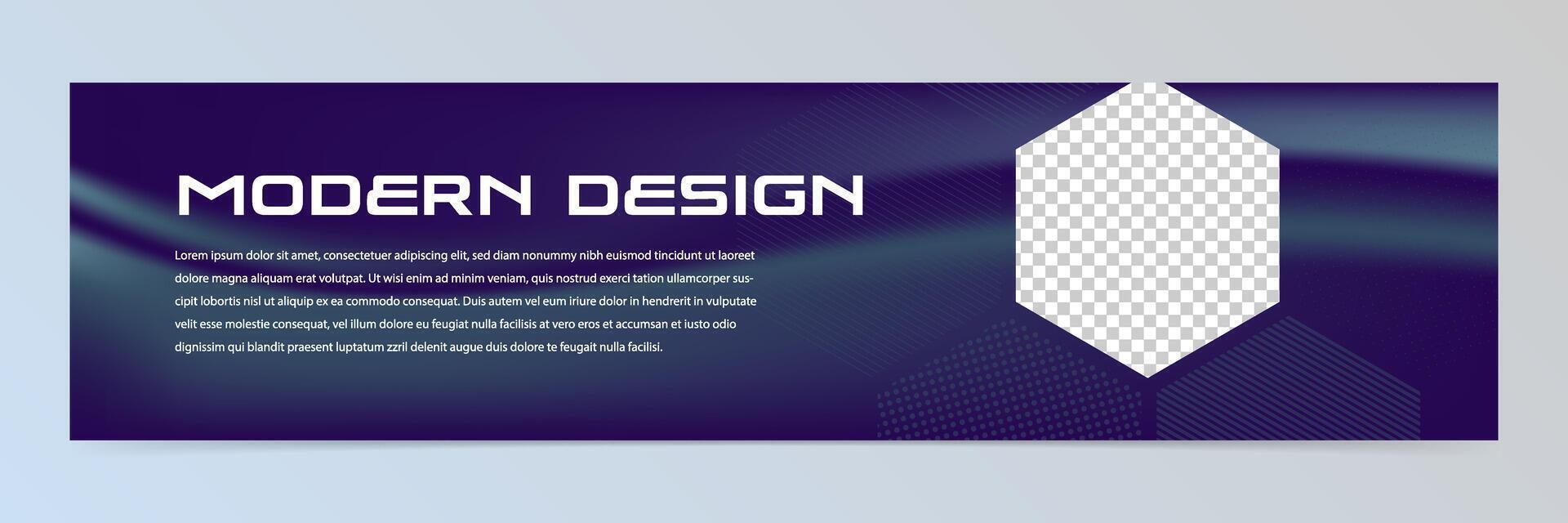Modern abstract technology banner template vector