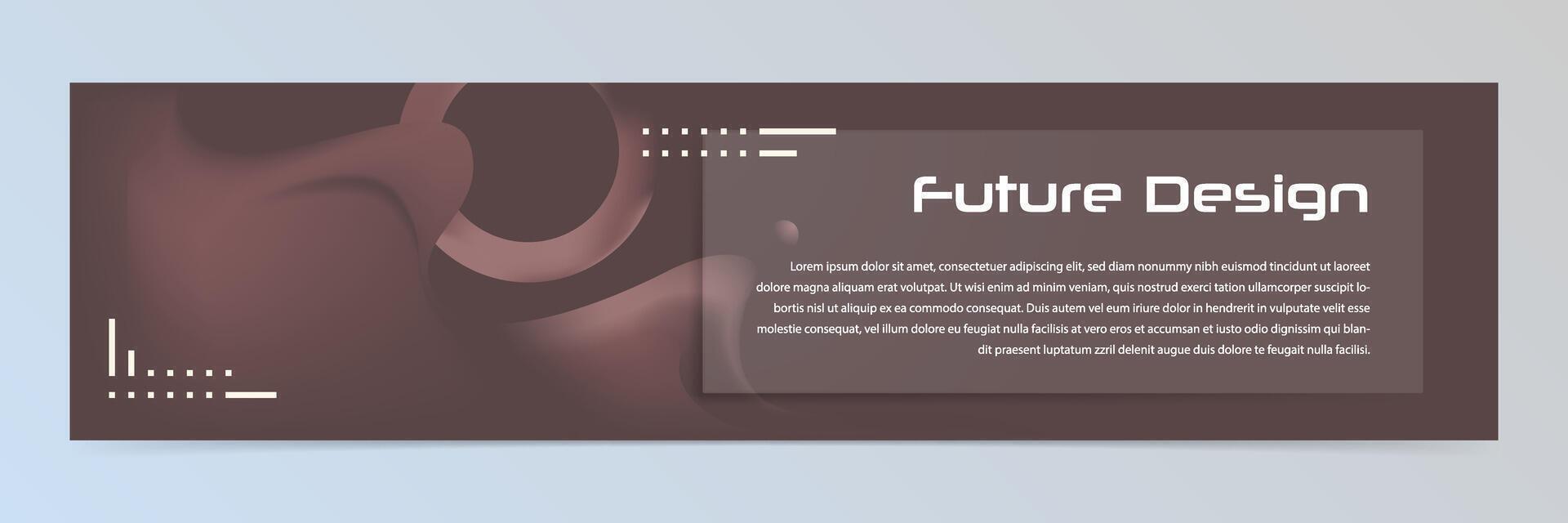 Modern abstract technology banner template vector