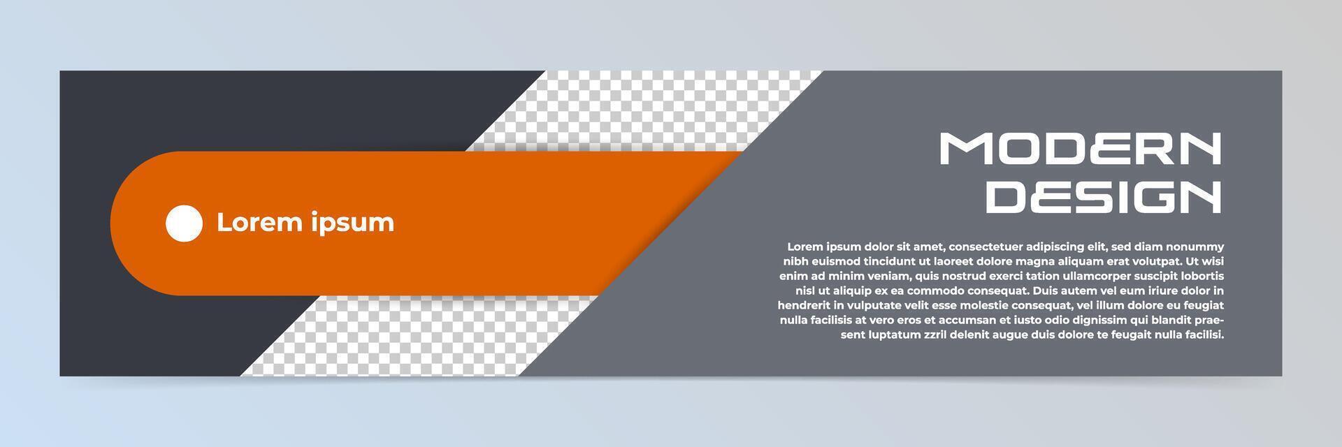 Modern abstract technology banner template vector
