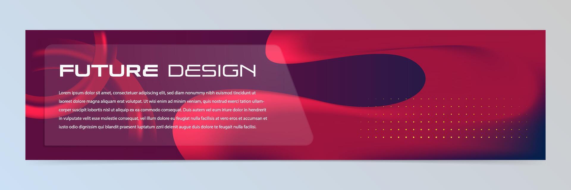 Modern abstract technology banner template vector