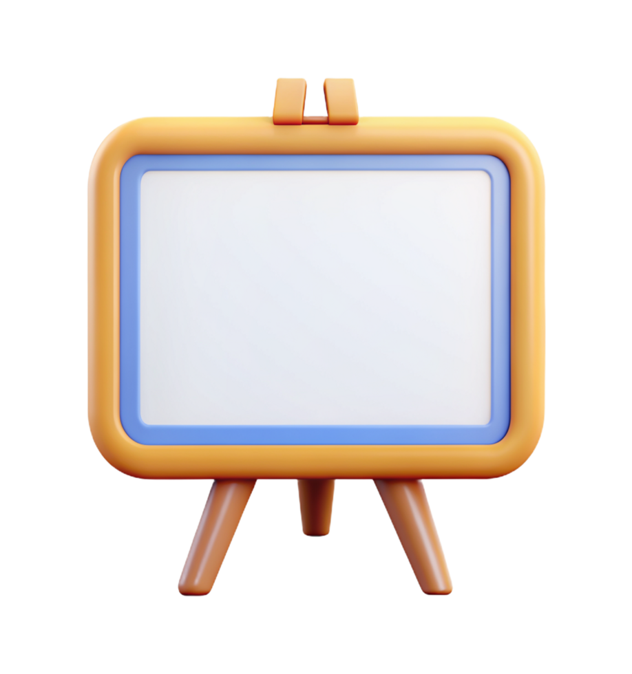 Whiteboard Object 3d Item png